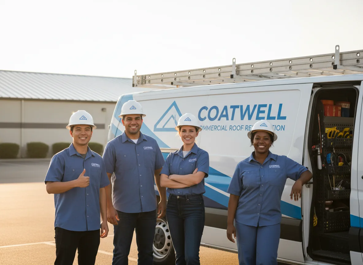Commercial roof coating company in Sherrill, IA