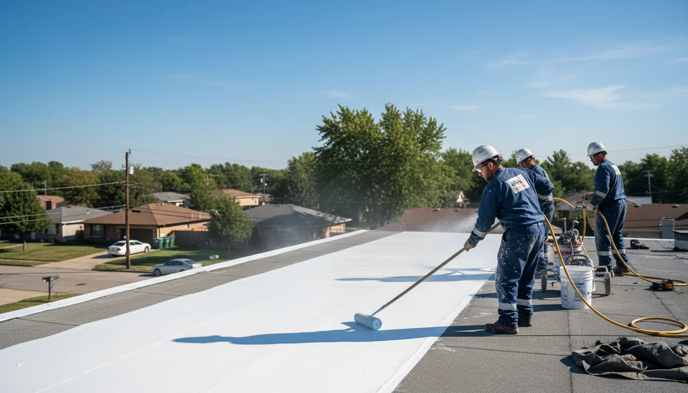 Commercial roof coating in Sherrill, IA near me